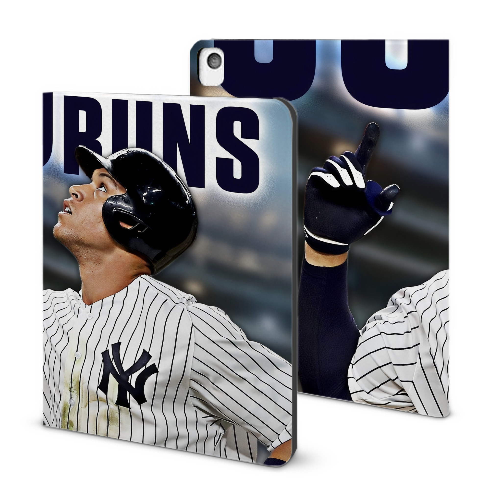 Aaron Judge 50 Home Runs 5 IPad Book-Style Case With Pencil Slot – Slim PU & TPU Cover – Full Protection, Precise Fit, Water & Scratch Resistant
